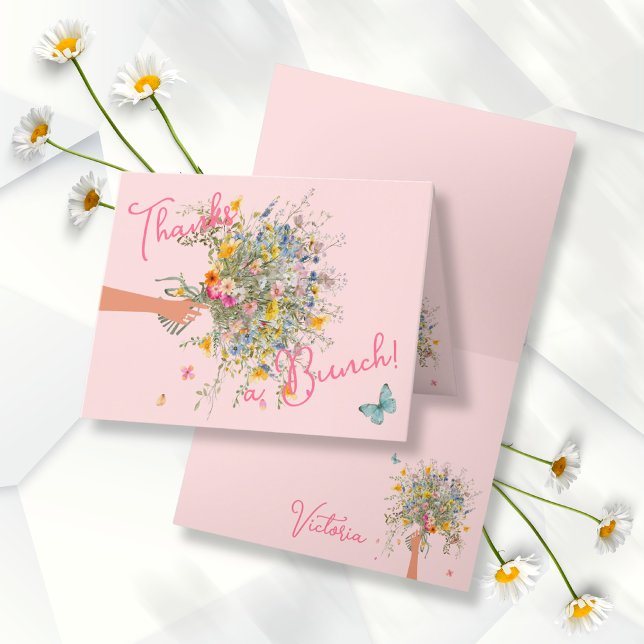 Huge Bouquet Bride Bridal Shower Thank You Card (Creator Uploaded)