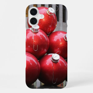 Huge Christmas Ball Ornaments in NYC iPhone 16 Plus Case
