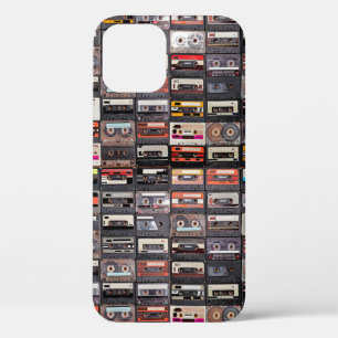 Huge collection of audio cassettes iPhone 12 case