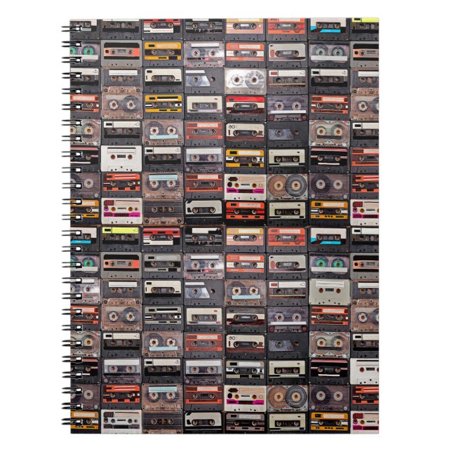 Huge collection of audio cassettes notebook (Front)