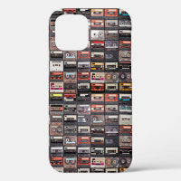 Huge collection of audio cassettes. Retro musical 