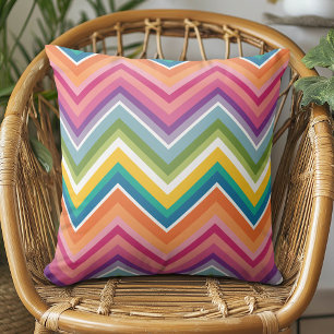 Huge Colourful Chevron Pattern Cushion