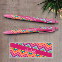 Huge Colourful Chevron Pattern with Name