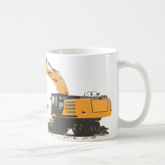 Huge Dirt Excavator Coffee Mug (Right)