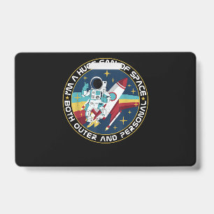 Huge Fan Of Space Both Outer And Personal Science ID Badge