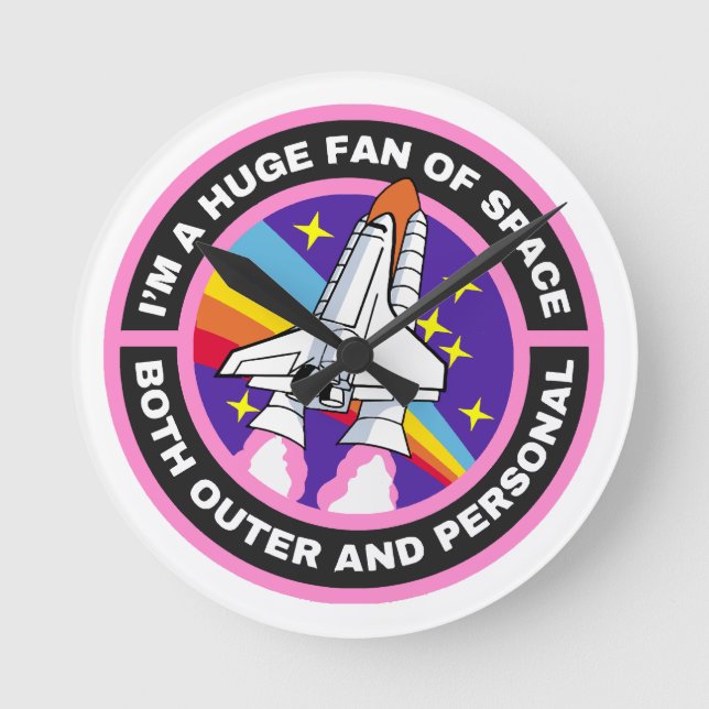 huge fan of space round clock (Front)