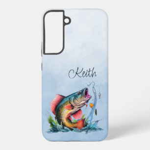 Huge Fish Striking Out of the Water Samsung Galaxy Case