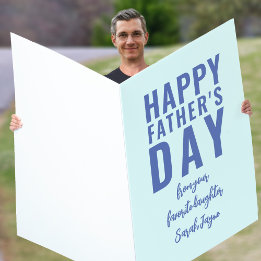 Huge Happy Fathers Day Card from Favourite Daughte