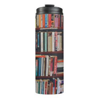 Huge Library Bookshelf Photo Thermal Tumbler