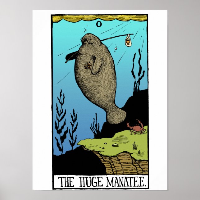 Huge Manatee poster (Front)