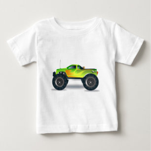 Huge Monster Truck Speedway-lover Design Baby T-Shirt