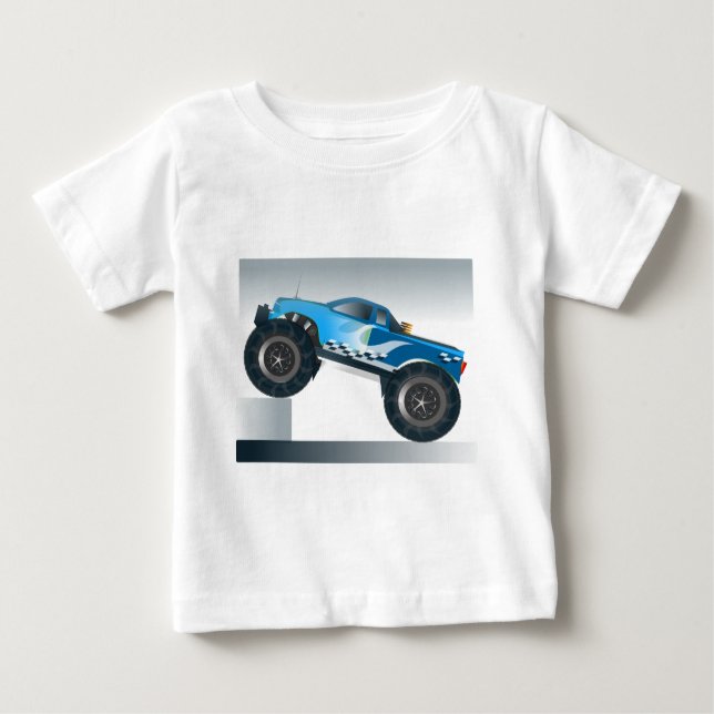 Huge Monster Truck Speedway-lover Design Baby T-Shirt (Front)
