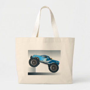 Huge Monster Truck Speedway-lover Design Large Tote Bag