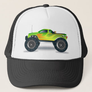 Huge Monster Truck Speedway-lover Design Trucker Hat