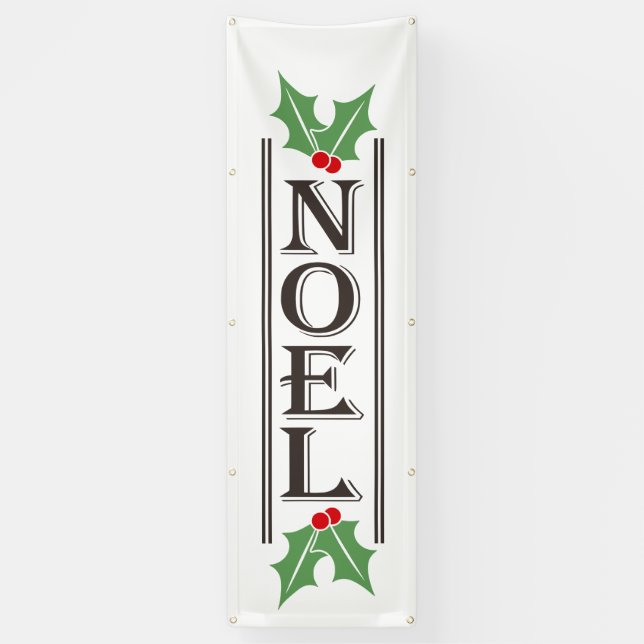 Huge NOEL Typography Christmas Banner (Vertical)