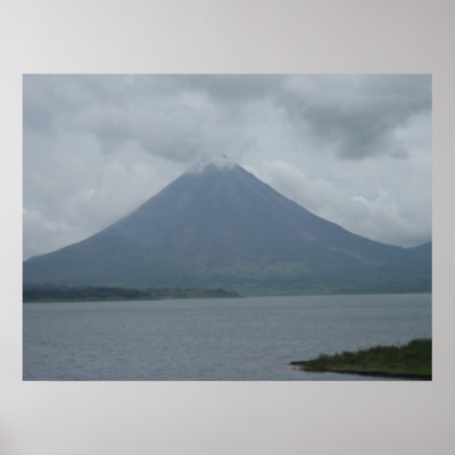 Huge Picture of a Volcano in Costa Rica! Poster (Front)