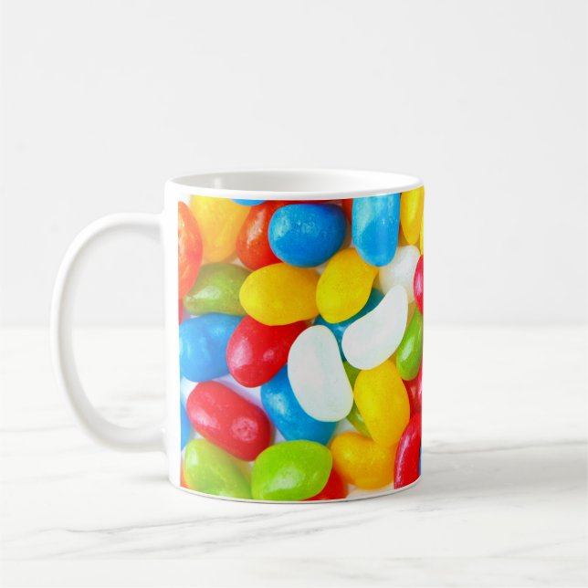 Huge Pile of Candy Jelly Beans Coffee Mug (Left)