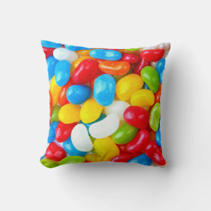 Huge Pile of Candy Jelly Beans Cushion