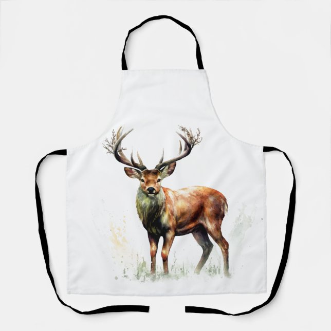 Huge Racked Deer  Apron (Front)