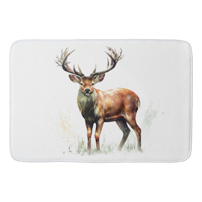 Huge Racked Deer  Bath Mat (Front)