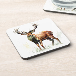 Huge Racked Deer Coaster