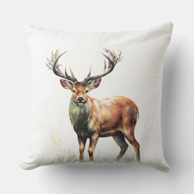 Huge Racked Deer  Cushion (Front)