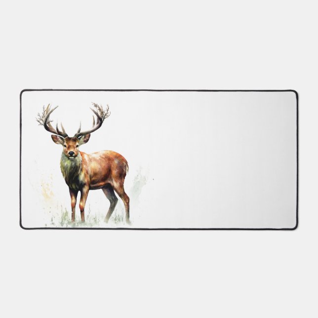 Huge Racked Deer  Desk Mat (Front)