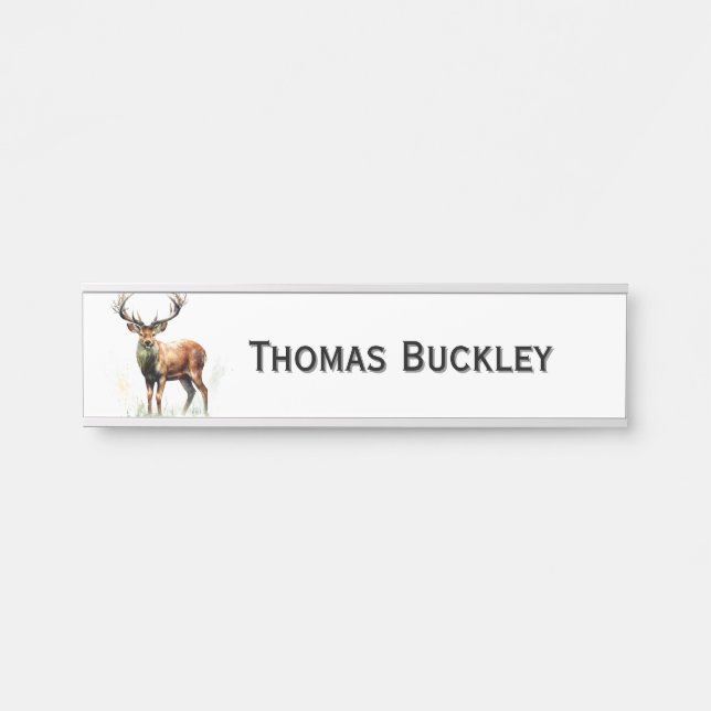Huge Racked Deer  Door Sign (Front)