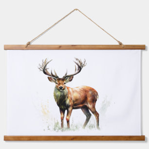 Huge Racked Deer Hanging Tapestry