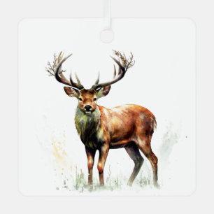 Huge Racked Deer Metal Tree Decoration