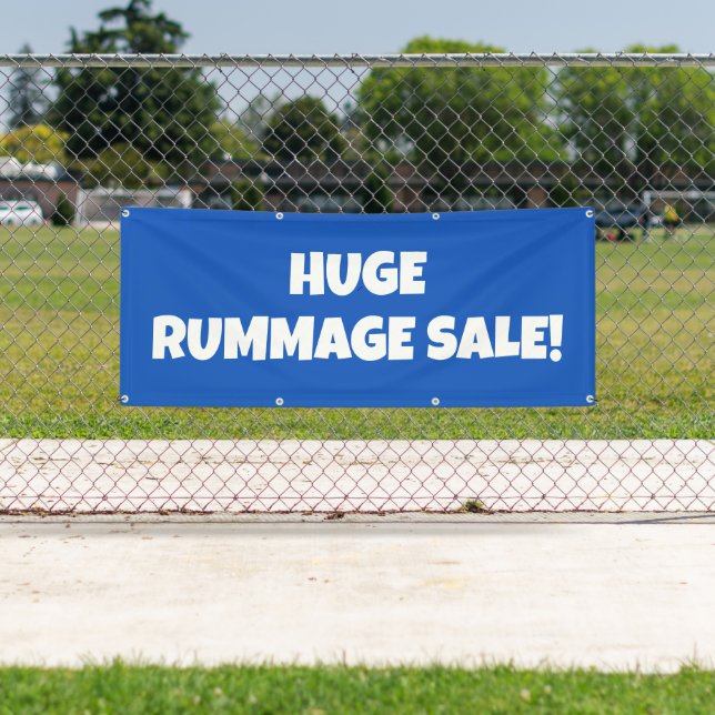 Huge Rummage Sale Banner (Insitu)
