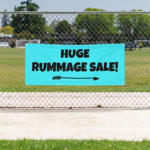 Huge Rummage Sale! Bright Banner