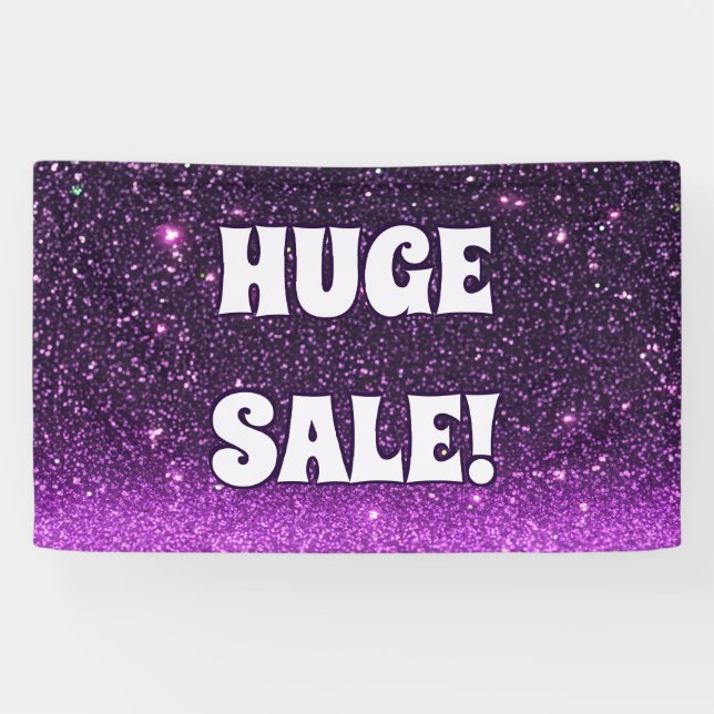 Huge sale glitter banner (Horizontal)