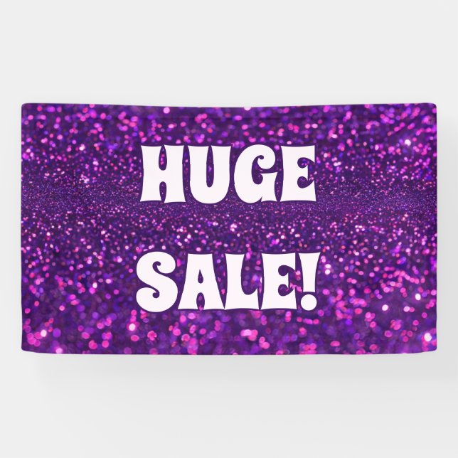 Huge sale glitter banner (Horizontal)