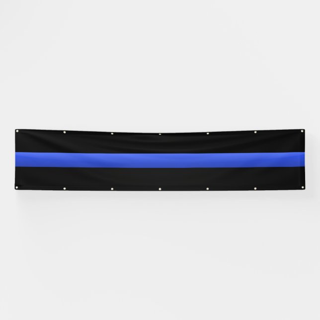 Huge Thin Blue Line Banner (Horizontal)
