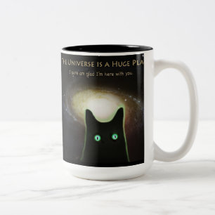 Huge Universe ~ Glad I'm Here With You Two-Tone Coffee Mug