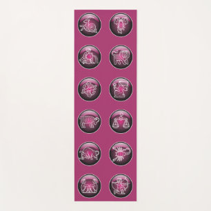 Huge Zodiac Buttons Yoga Mat