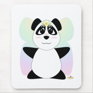 Huggable Fairy Panda Bear Mouse Pad