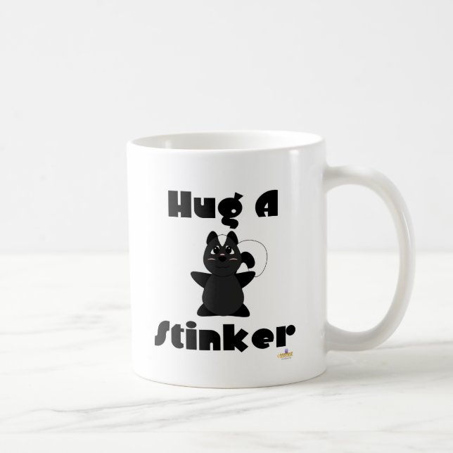 Huggable Skunk Hug A Stinker Coffee Mug (Right)