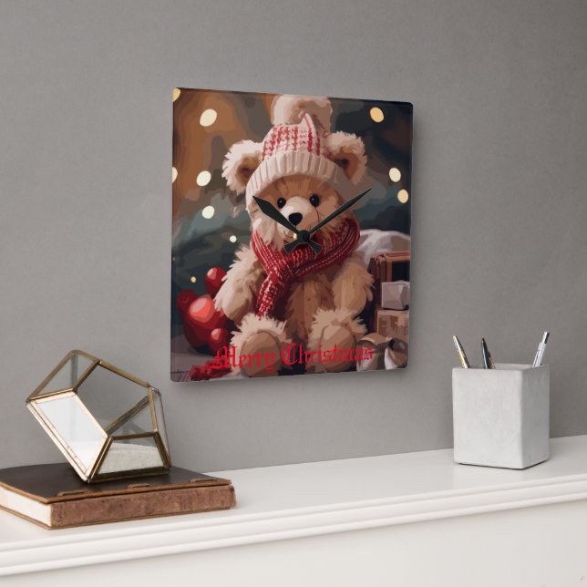 Huggable Square Wall Clock (Office)