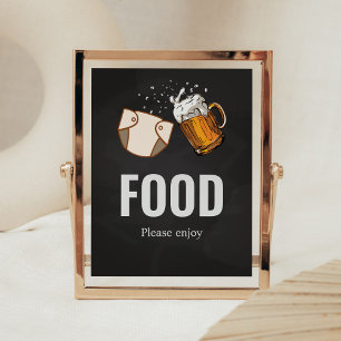 Huggies and Chuggies Baby Shower Food Poster