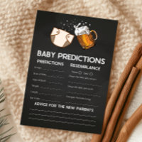 Huggies and Chuggies Baby Shower Predictions Game