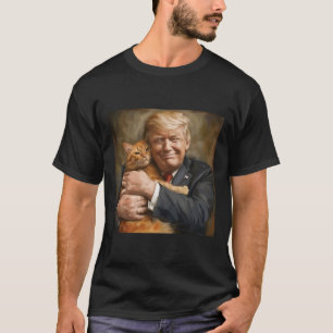 Hugging An Orange Cat 2024 T-Shirt