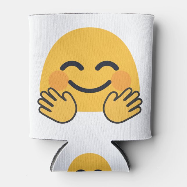 Hugging Emoji Can Cooler (Front)