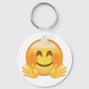 Hugging Face Emoji Key Ring