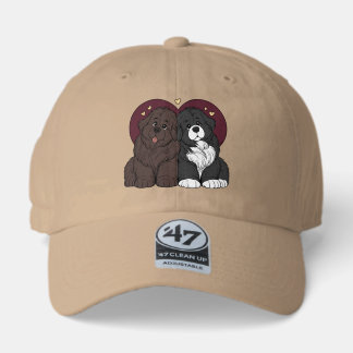 Hugging Newfoundland Dog Puppies Trucker Hat