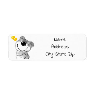 ***HUGGING TEDDYBEAR WITH LOVE*** ADDRESS LABEL RETURN ADDRESS LABEL