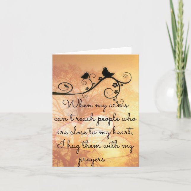 Hugging You With My Prayers  Notecard (Front)