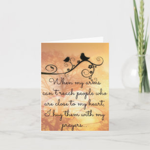 Hugging You With My Prayers  Notecard