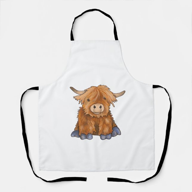 Huggy Harry - Part of my Fluffy Friends Series Cla Apron (Front)